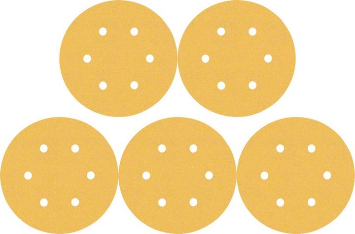 Produktbild Bosch Professional Zubehör EXPERT C470 Schleifpapier mit 6 Löchern für Exzenterschleifer, 150 mm, G 320, 5-tlg. (320)