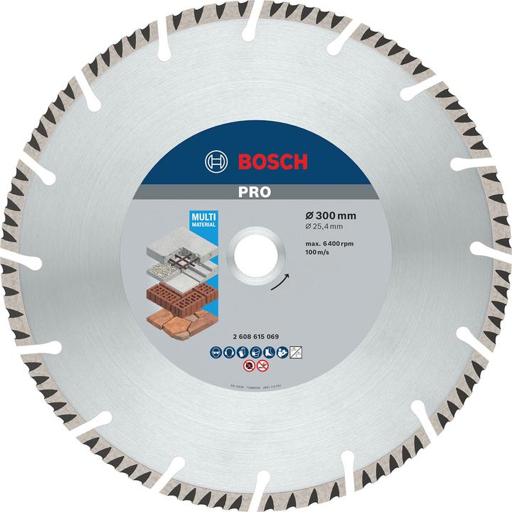 Produktbild Bosch Professional Zubehör PRO Multi Material Diamanttrennscheibe, 300 x 25,4 mm