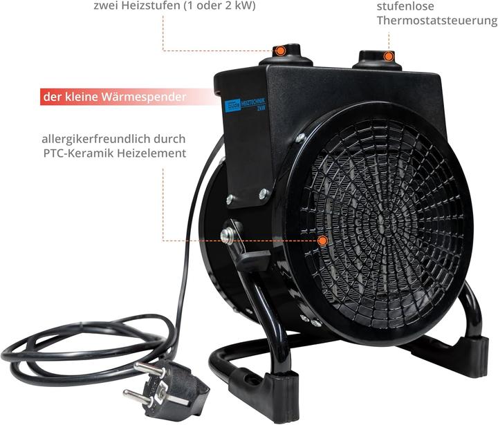 Produktbild Güde - Keramik Heizlüfter GH 2000 K (2000 W)
