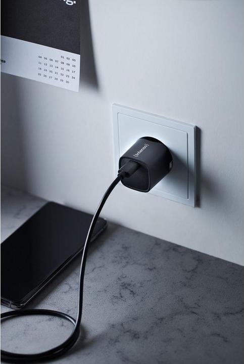 Produktbild Intenso Power Adapter W30C² GaN Schwarz 1x USB-C 30W (30 W, 1 Port)