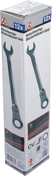 Produktbild BGS Ratschenring-Maulschlüssel-Satz (10 mm, 11 mm, 12 mm, 13 mm, 14 mm, 15 mm, 16 mm, 17 mm, 18 mm, 19 mm, 8 mm, 9 mm)