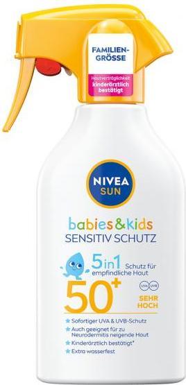 Image du produit NIVEA Sun Babies & Kids Sensitive Schutz & Pflege LSF 50 (Crème solaire, SPF 50+, 270 ml)