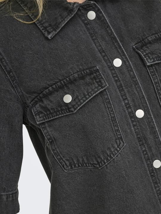 Image du produit Only Coupe normale Col chemise Robe courte Robe en jean (XS)