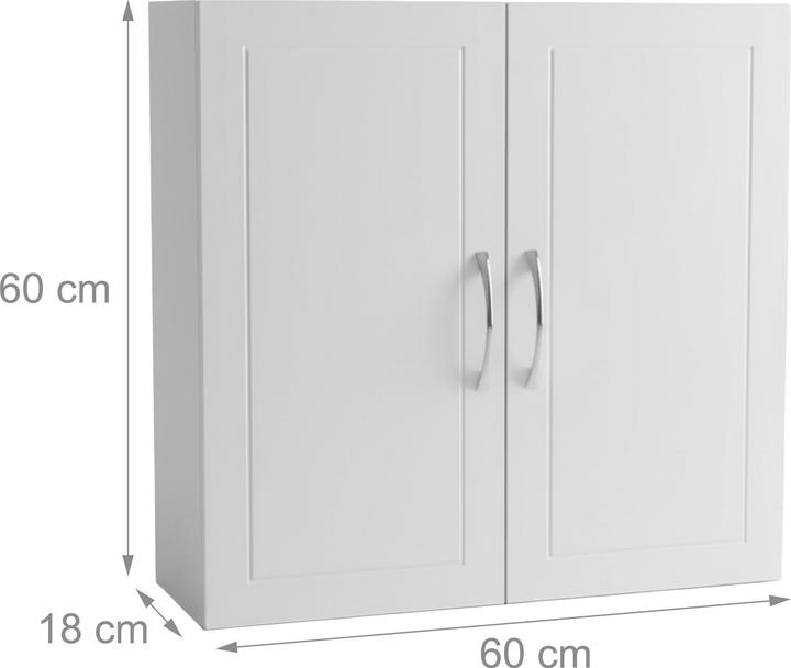 Actual product image Relaxdays wall cabinet (60 x 18 x 60 cm)