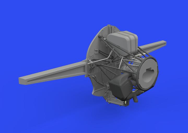 Actual product image Eduard F4F-4 wheel bay PRINT 1/48