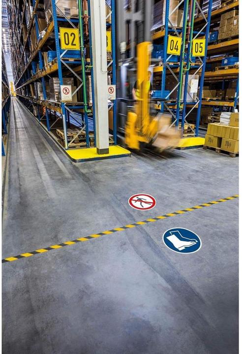 Actual product image Durable Signal stickers for the floor