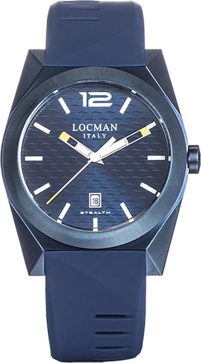 Produktbild Locman Italy Herrenuhr Stealth blau PVD Ref. 0810 (Analoguhr, 41 mm)