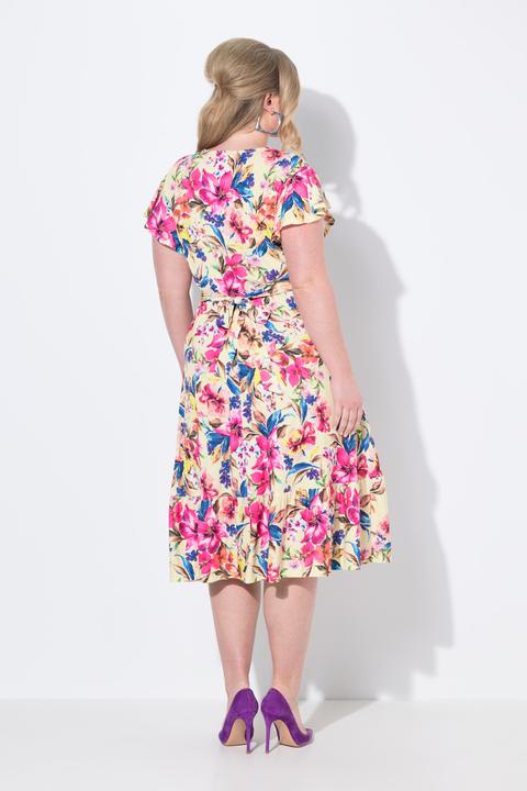 Produktbild Miamoda Jerseykleid, lange A-Linie, Blumenmuster (48)