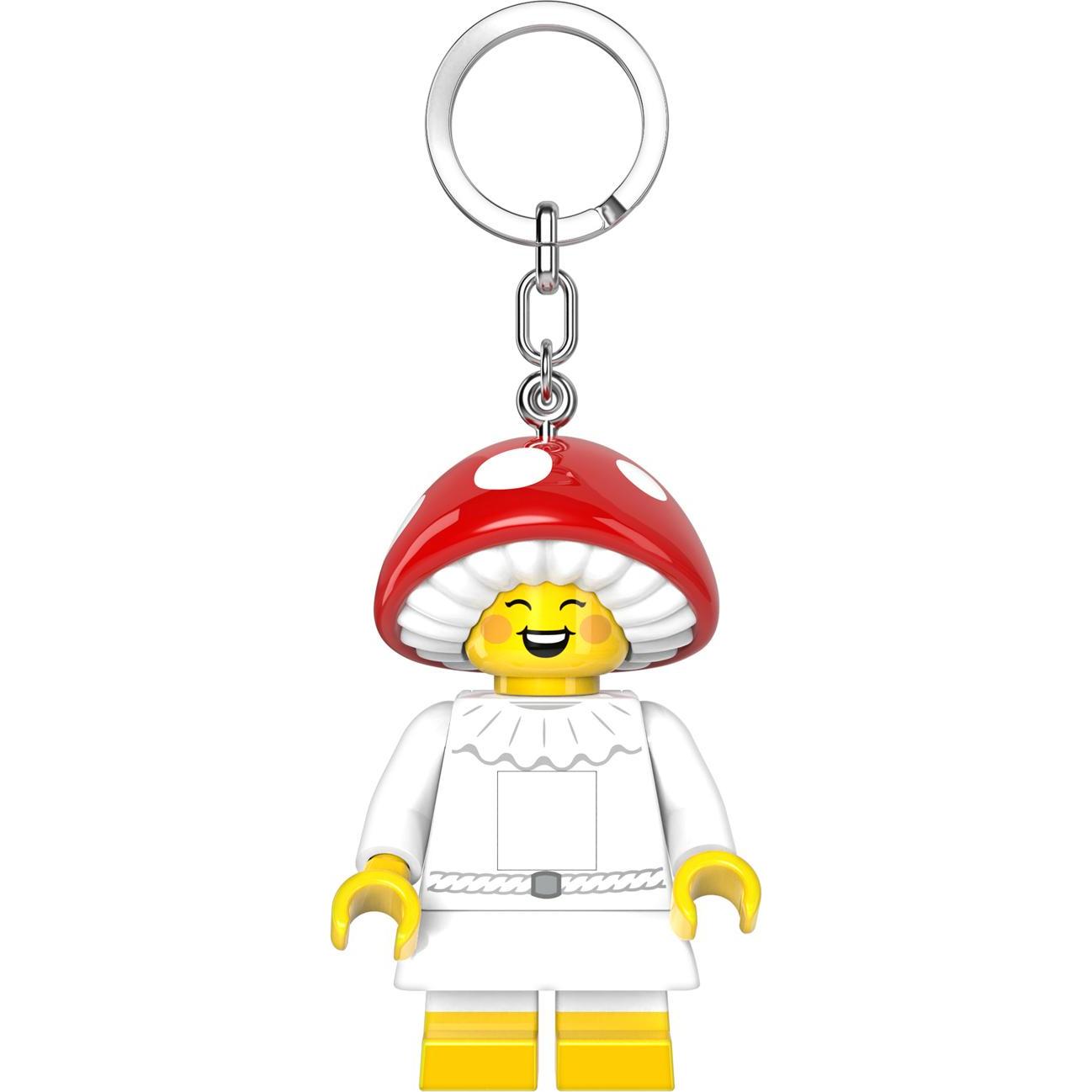 Dungeons & Dragons, Portachiavi, LEGO Minifigures Schlüsselanhänger mit Leuchtfunktion Pilz-Kobold 8 cm, Multicolore