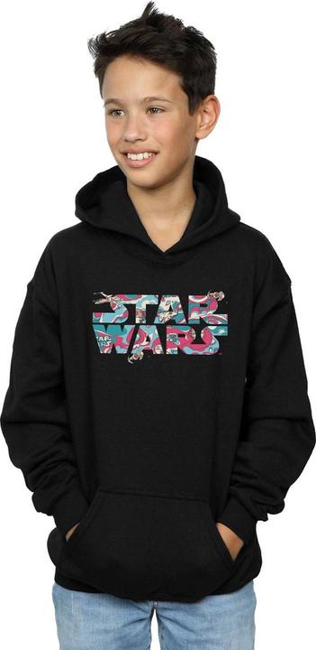Produktbild Star Wars Wavy Ship Logo Kapuzenpullover Jungen (152, 158)