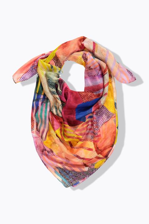 Image du produit Ulla Popken Carré de soie, imprimé patchwork