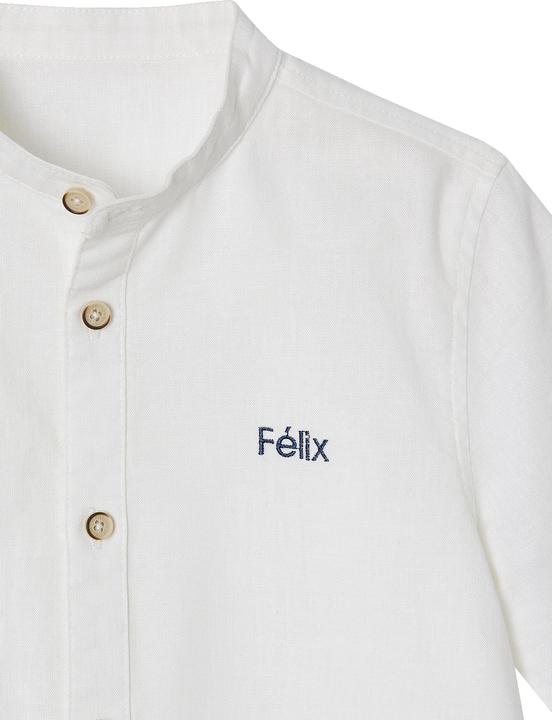 Produktbild Vertbaudet Jungen Hemd mit Stehkragen, Leinenmix (128)