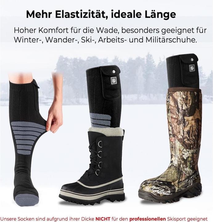 Actual product image Kiwikā Heizsocken warme Füsse (23 - 26, 27 - 30)