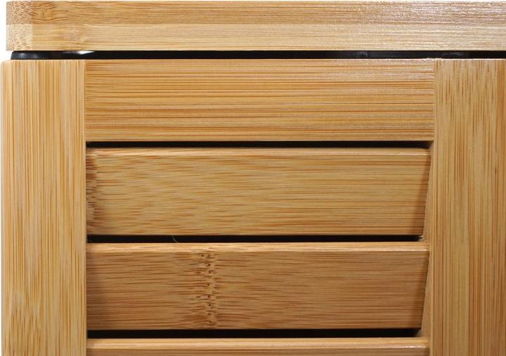 Immagine prodotto Mendler Specchiera HWC-B18, bambù 60x60x15cm (60 x 60 x 15 cm)