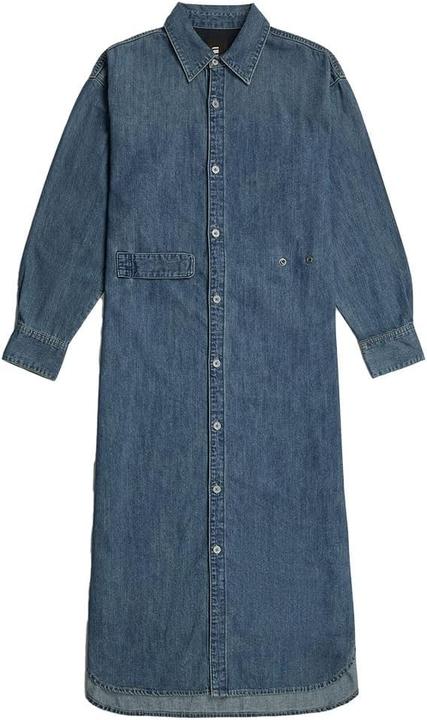 G-Star Lange Tab Shirtjurke mit Hemdkraag, Knopfleiste und verstellbaren Taillenbandern (XS)