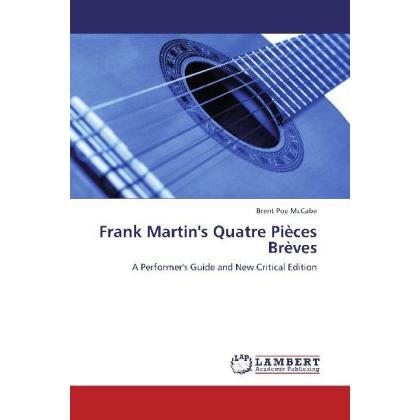 Frank Martin's Quatre Pièces Brèves, Fachbücher