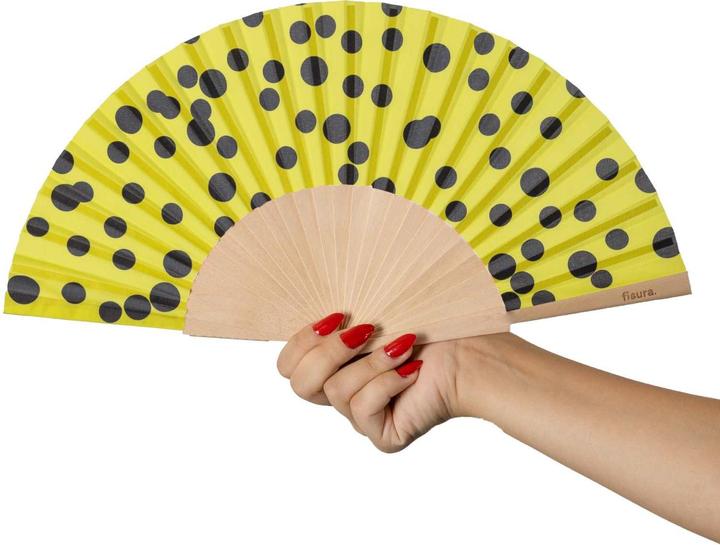Produktbild Fisura Handfächer YELLOW DOTS