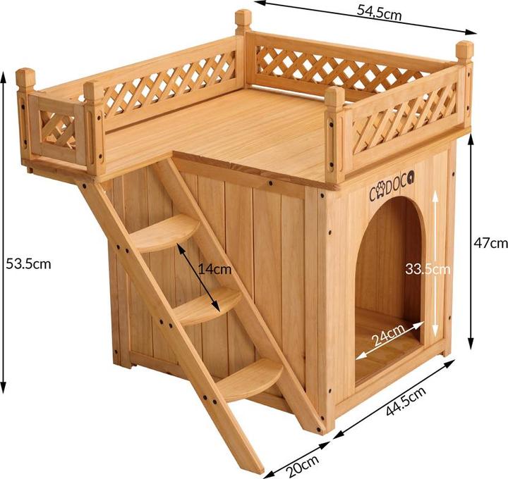 Produktbild Cadoca Katzenhaus (Hundezelt)