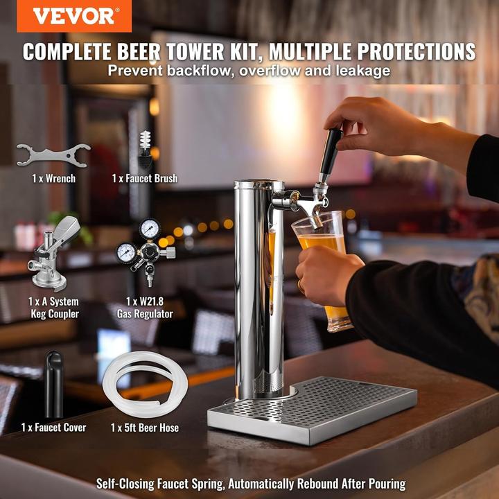 Actual product image Vevor Kegerator Tower Kit