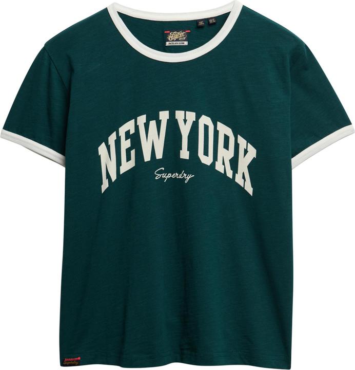 Superdry Tailliertes Athletic Essential Ringer-T-Shirt (XS)