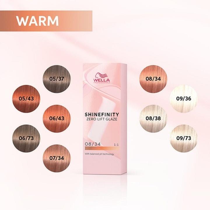 Immagine prodotto Wella SHINEFINITY Paprika Spice 07/34 Biondo Medio Rame Dorato (60ml) Colore Demi-Permanente (34, Nº 07)