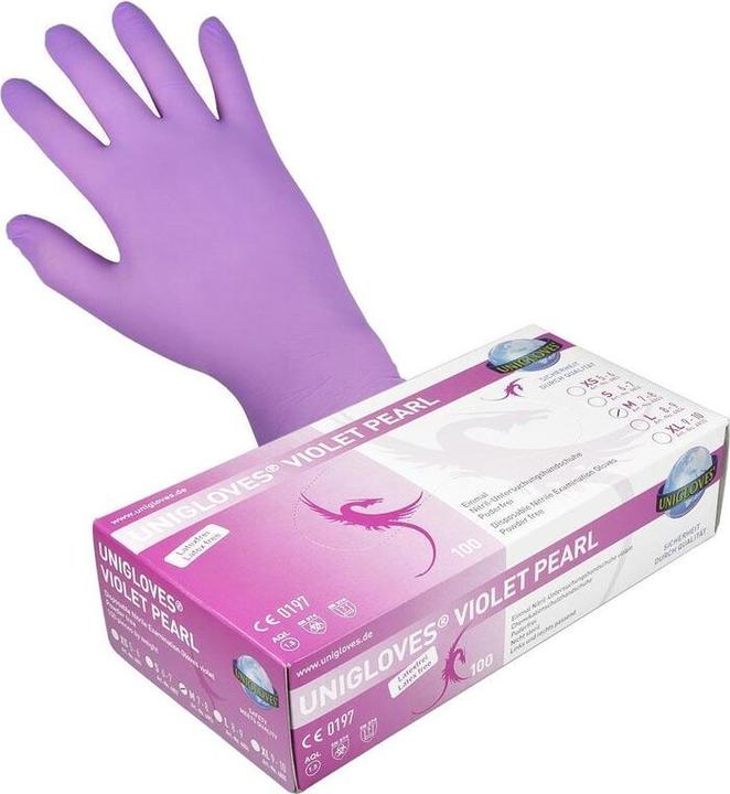 Image du produit Unigloves Gants en nitrile Violet Pearl XL (9-10) (9, 10, XL)
