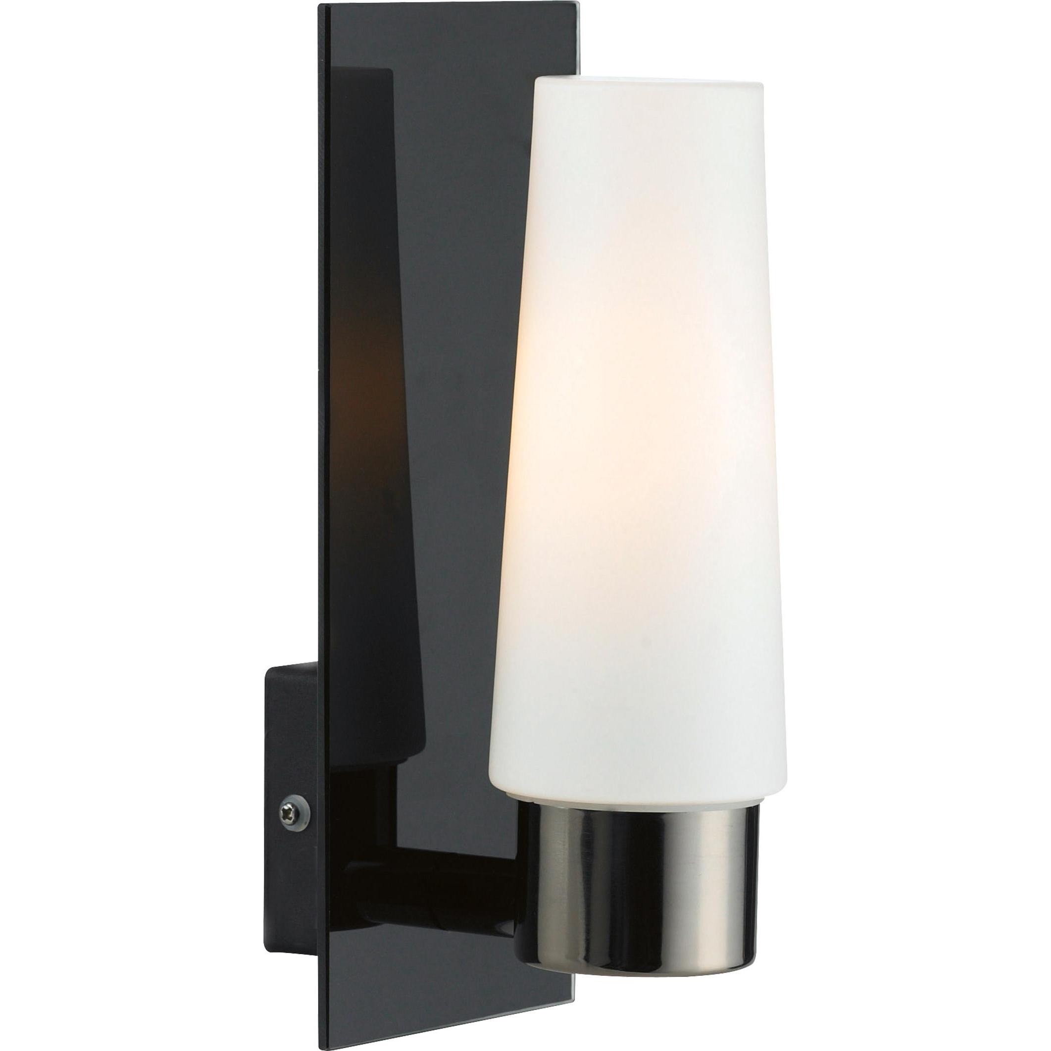 Markslöjd, Applique + Plafoniera, BRASTAD Wall 1L Black/White IP44