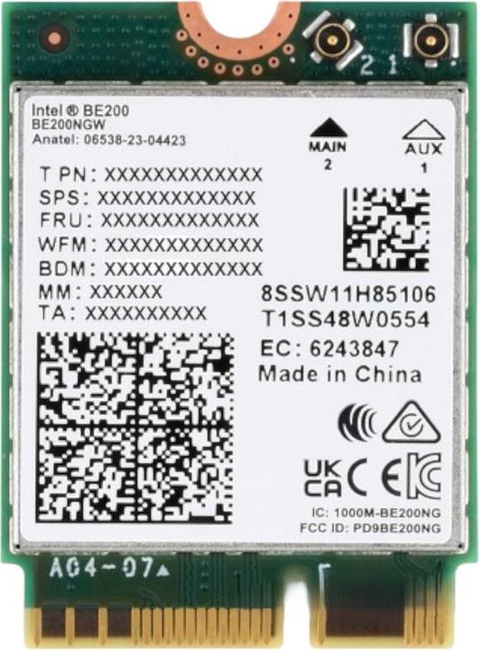 Actual product image WaveShare Wireless Modul BE200 NIC Wi-Fi 7 mit Antenne