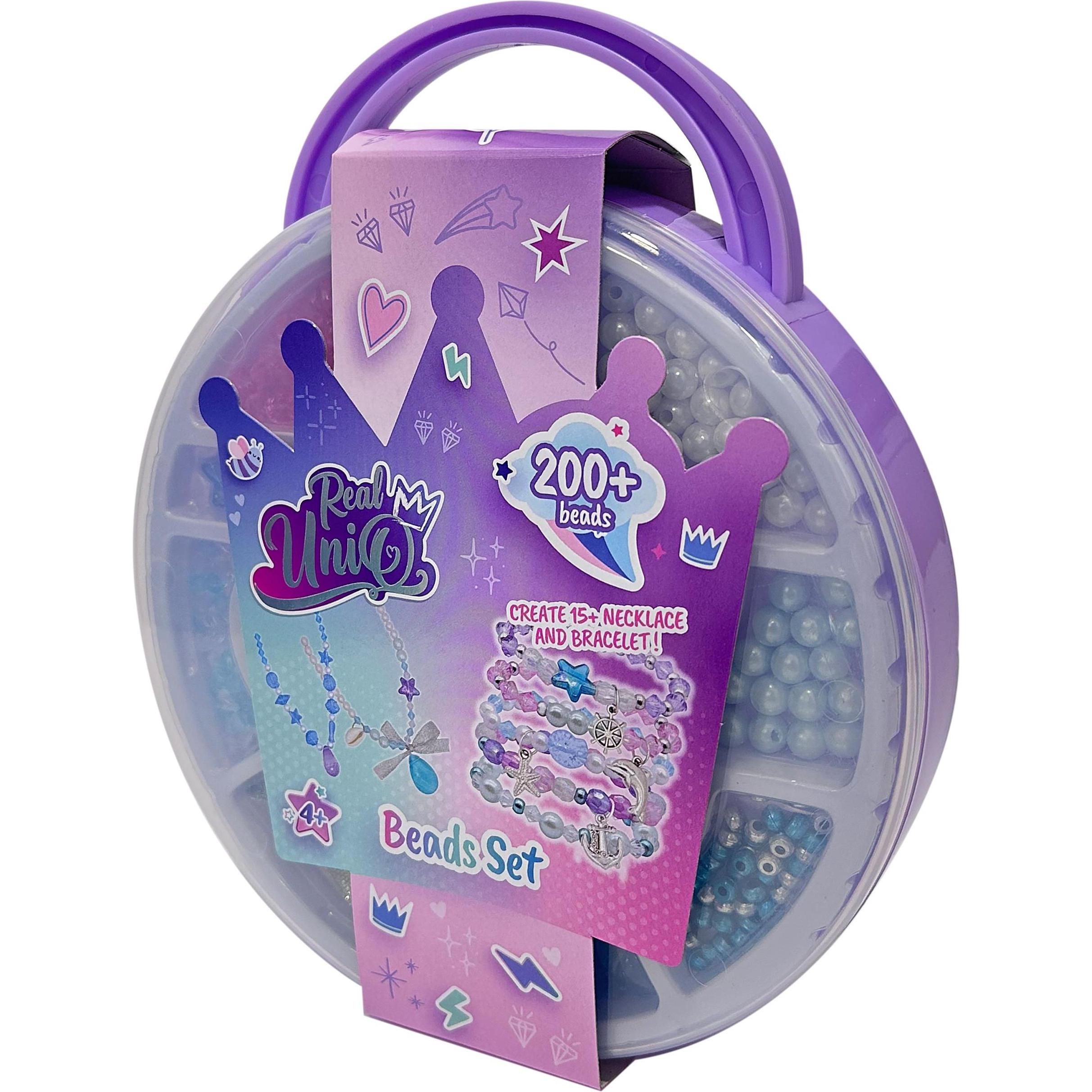 Real UniQ - Beads Set, Round Carry Case (30469)