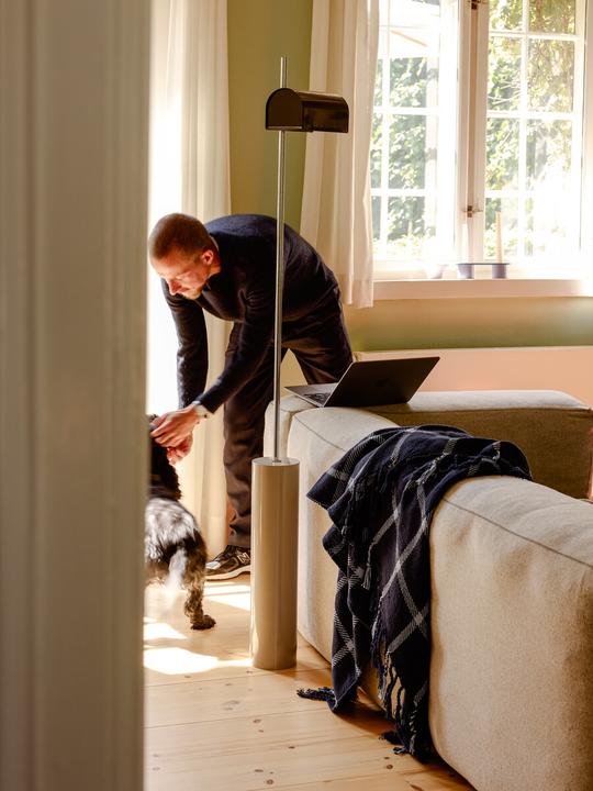 Image du produit Hübsch Reflector Stehlampe Braun