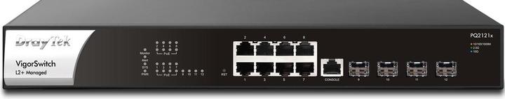 Produktbild Draytek PoE+ Switch VigorSwitch PQ2121x 12 Port (12 Ports)