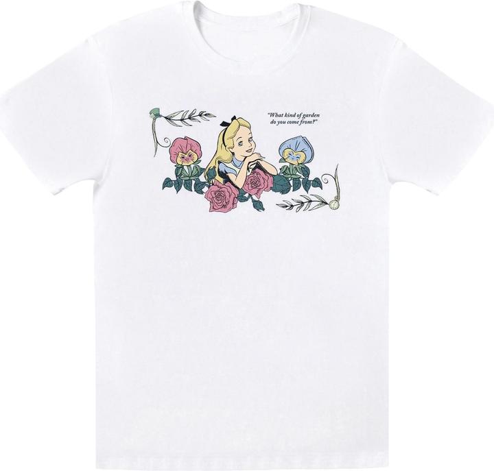 Produktbild Disney Mädchen Alice im Wunderland Was ein Garten TShirt aus Baumwolle (116)