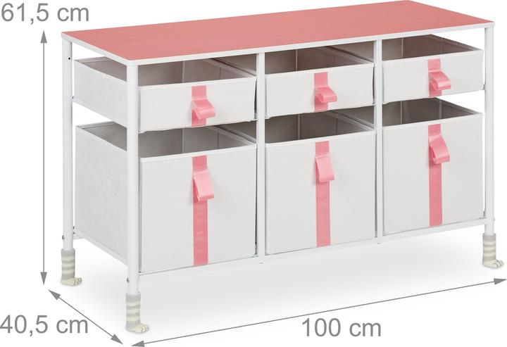 Image du produit Relaxdays Meuble rangement enfants