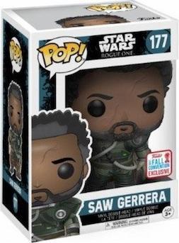 Image du produit Funko Pop NYCC 2017 Star Wars Rogue One Saw Gerrera Edition Limitée