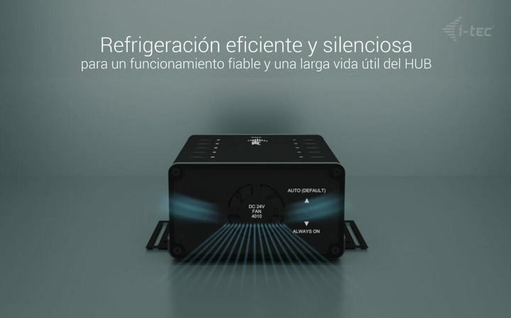 Produktbild i-tec USB-C/USB-A Metal Charging+Data HUB 15W pro Port 10x USB-C integriertes Netzteil 180W (USB-C, 10 Ports)