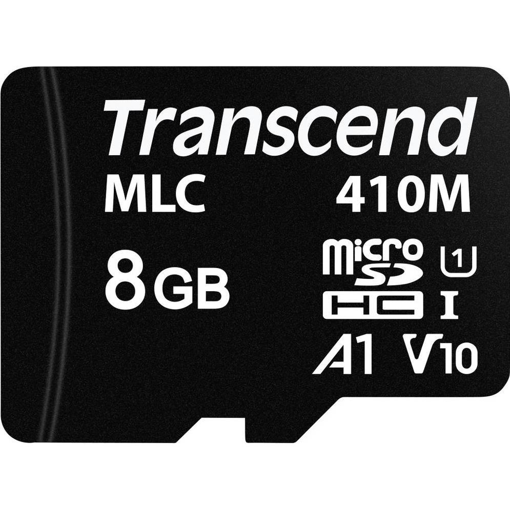 Transcend 410M Flash-Speicherkarte (8 GB, microSDHC, U1, UHS-I), Speicherkarte