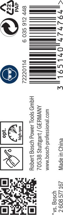 Produktbild Bosch Professional Zubehör PRO Metal HSS-G Spiralbohrer, 1,6 x 20 x 43 mm (1.6 mm)