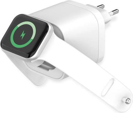 Produktbild fontastic 35W GaN Netzteil mit einziehbarem Kabel iWatch (35 W, 3 Ports)