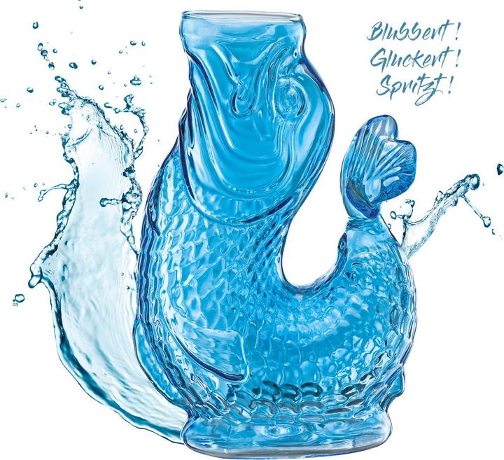 Produktbild Cilio NEMO Wasserkaraffe blau 10x15,5x23cm (1 l)