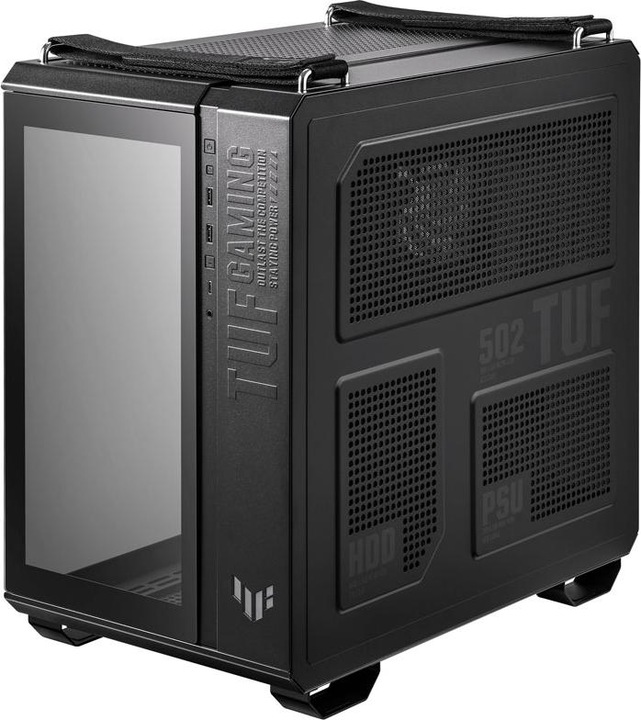 Actual product image ASUS Case TUF GT502 PLUS TG Gaming Black (Mini-ITX, mATX, ATX)