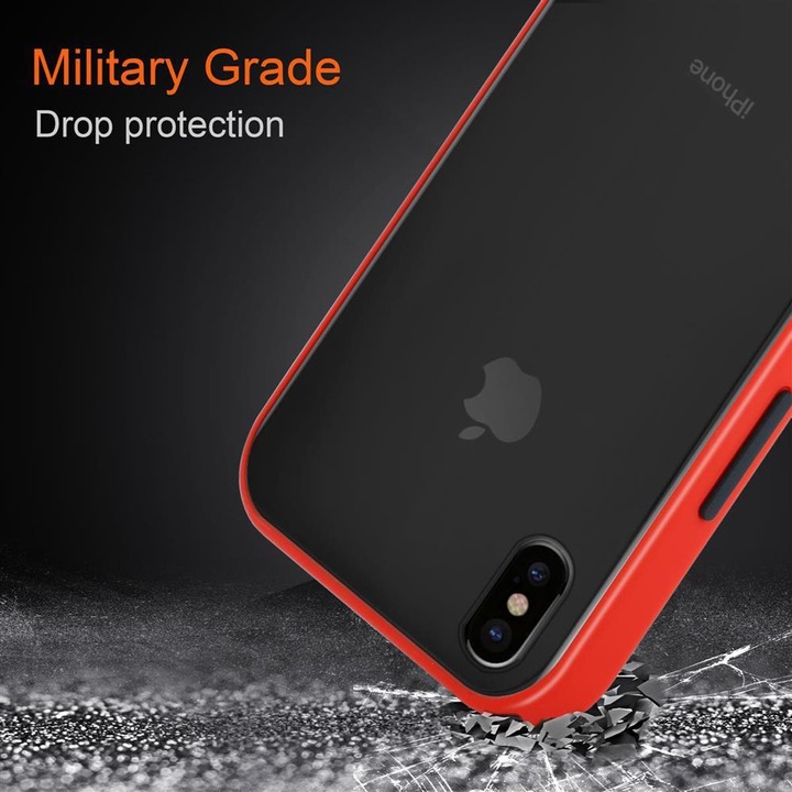 Produktbild Cadorabo Hybrid Matt Cover (Apple iPhone X)