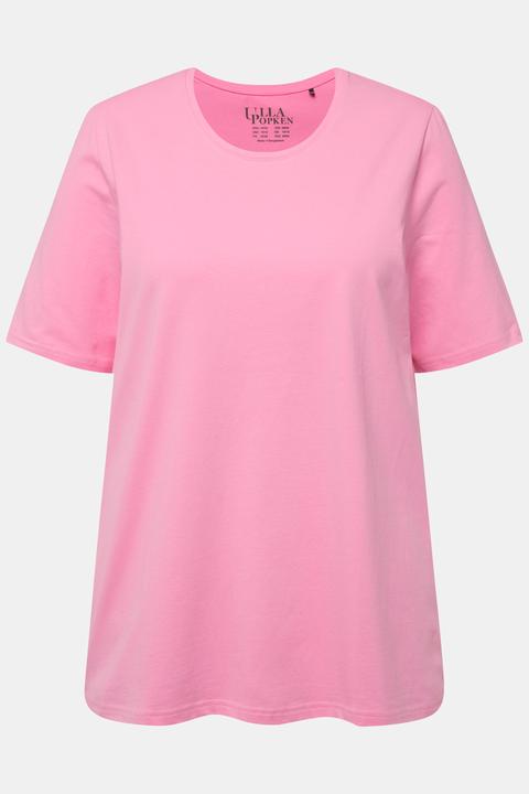 Actual product image Ulla Popken Essential Round Neck Stretch Tee (54)
