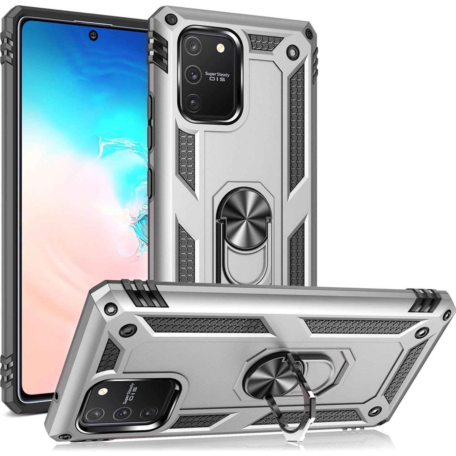 Nalia Ring Handyhülle (Samsung Galaxy S10 Lite), Smartphone Hülle, Silber
