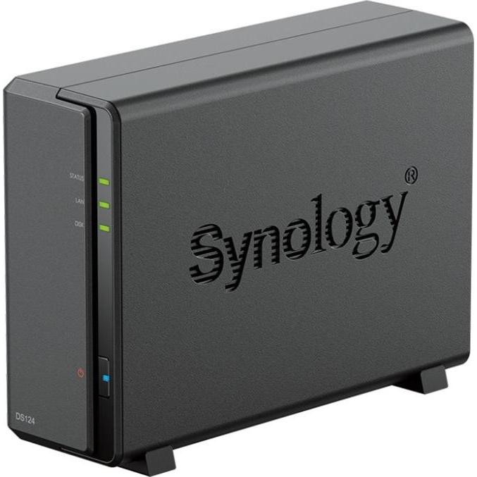 Synology DiskStation DS124 NAS/storage server Desktop Ethernet LAN Black RTD1619B, NAS, Schwarz