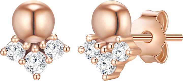 Immagine prodotto Glanzstücke München Palla da donna in argento Sterling Cubic Zirconia Oro Rosa - 31430 (Argento 925/000)