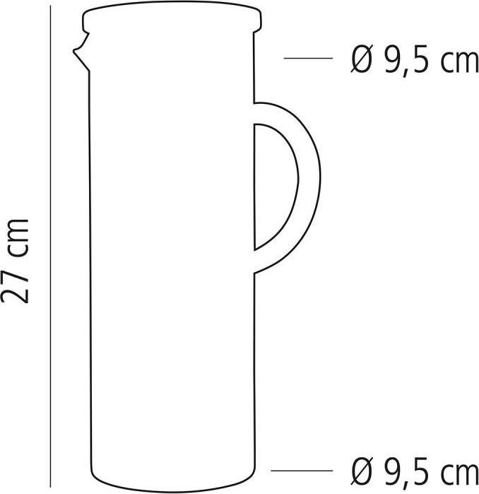 Actual product image Paderno Glass carafe with stainless steel lid (1.50 l)