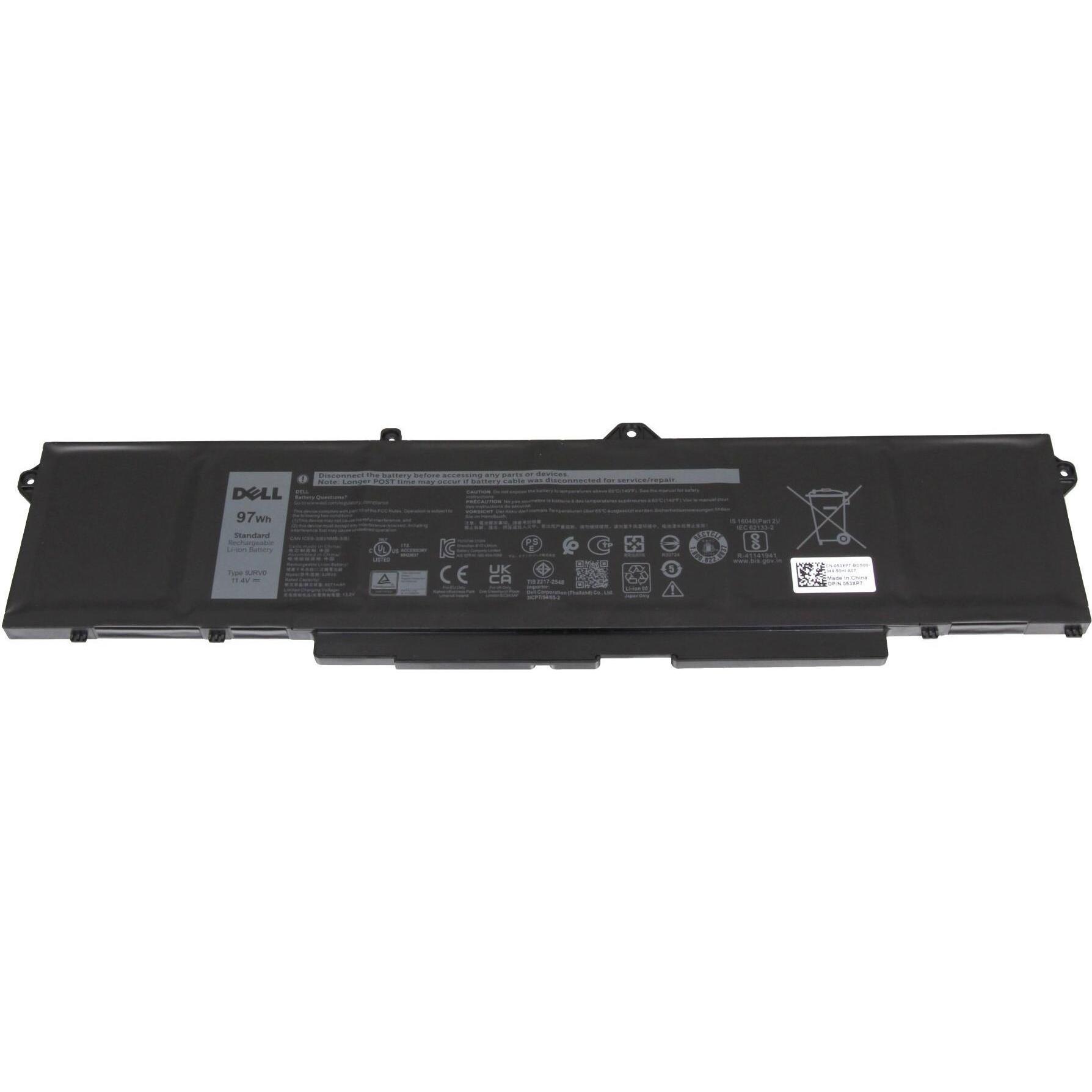 Dell 451-BCUP (6 Zellen, 8071 mAh), Notebook Akku