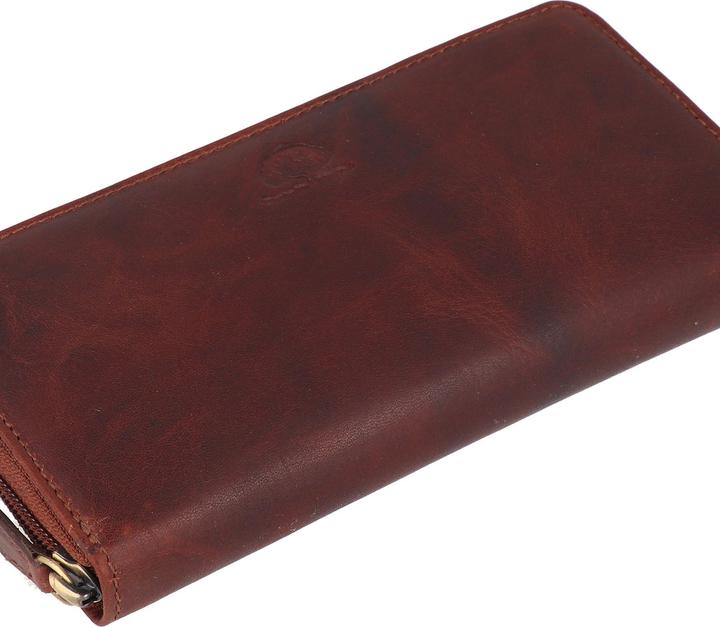 Greenburry Rugged wallet RFID protection leather 19 cm