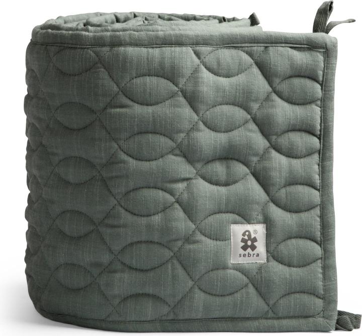 Actual product image Sebra Quilted Bed Nest Midnight Green