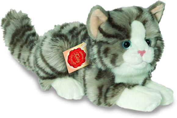Produktbild Teddy Hermann Katze liegend (20 cm)